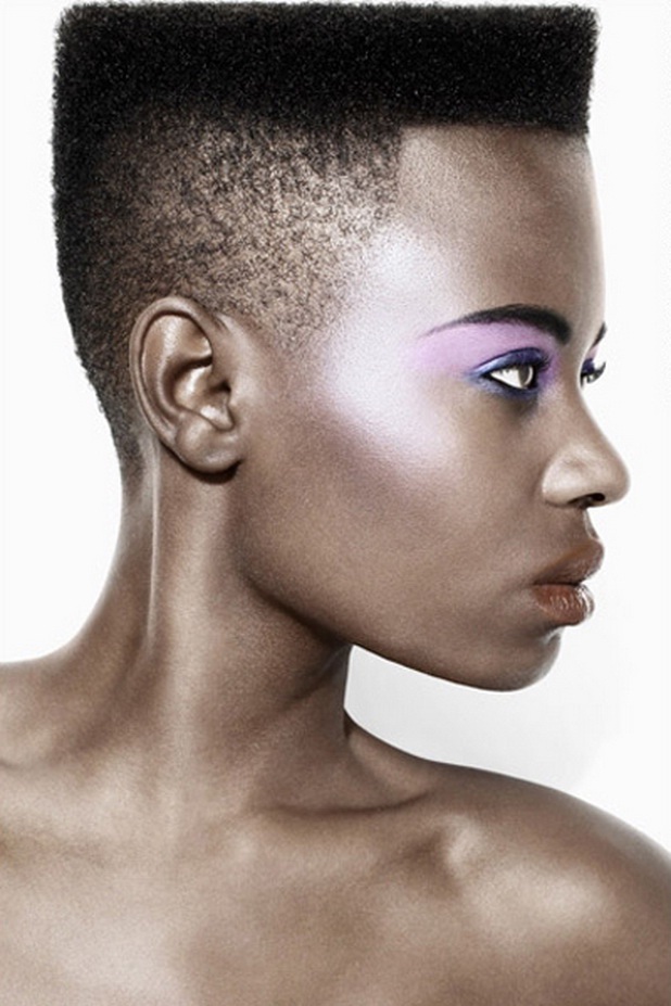 Shaved hairstyles for black women 2012